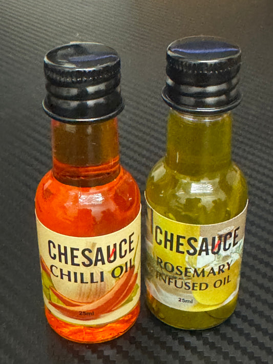Mixed pack of Chilli Oil and Rosemary Infused Oil